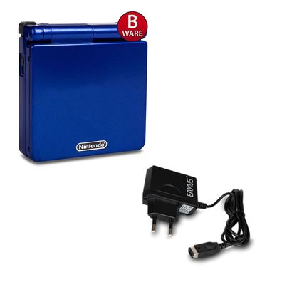Gameboy Advance SP Konsole in Dunkelblau / Blue + original Ladekabel #55B