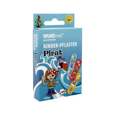 WUNDmed® Kinderpflaster "Pirat" 63 x 19 cm 10 Stück/ Packung