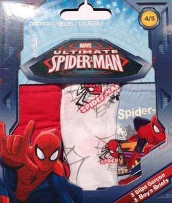 Marvel Ultimate Spider-Man * Jungen Slips * 3er Pack Unterhosen * Spiderman