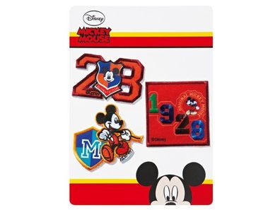 Mickey Mouse * Aufbügel Flicken Bügelbilder Aufnäher * 3 Stück Micky Maus Motive