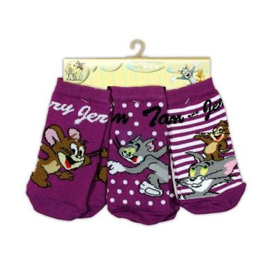 Tom & Jerry Baby Strümpfe * im 3er Pack * Gr. 13/15 oder 16/18 * Socken Söckchen