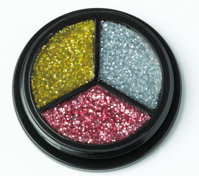 Jofrika Cosmetics 712150 - Trio Glitter silber-gold-pink - Glitzer Body make up