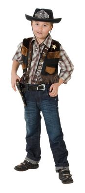 PxP 12237 - Deputy Weste für Kinder, Cowboy oder Cowgirl, Sheriff, Western