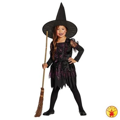 PxP 12909 - Spider Witch Hexe, Kinder Hexen Kostüm, Gr. 116 - 164, Halloween