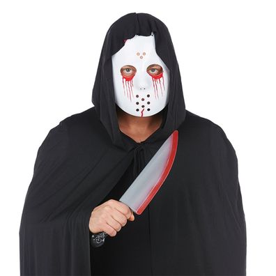 Mottoland 613034 - Bloody Mask & Knife Set 2 tlg. * Blutige Maske und Messer STD