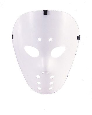 Mottoland 61331 - Hockey Maske weiß * Horrormaske * Jason Eishockey Halloween