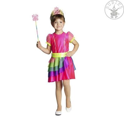 Rubies 12718 - Regenbogenfee * Kostüm * Größe 104 - 140 Fee, Zauberin, Rainbow