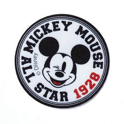 Disney 925184 Applikation, Micky Maus College Look, Bügelbild Mickey Mouse