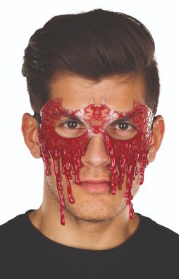 Mottoland 64063 - Blutige Maske - Halloween Transparente Latexmaske Fledermaus