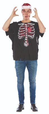 Mottoland 119200 - Horrorshirt 3D - Halloween Kostüm Shirt Gr. M - L