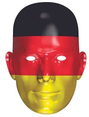 Rubies 6240421 - Germany Fan Card Mask - Face Mask * Deutschland Maske aus Pappe
