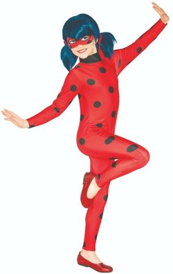 Rubies 3300134 Miraculous Ladybug Classic - Gr. XS-XL, Kinder Kostüm oder Perücke