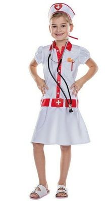 Rubies 12249 - Krankenschwester Kinder Kostüm, Schwester, Ärztin, Gr. 104 - 128