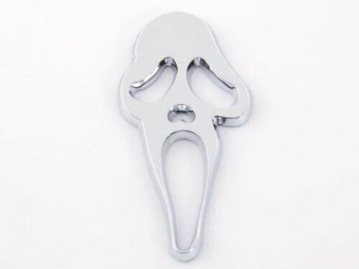Aufkleber Chrom 3D Car Logo Motiv Skull 41x83 mm chrom * FK-Automotive