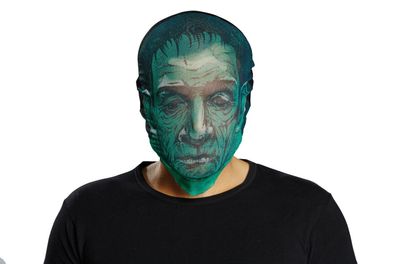 Mottoland 64090 - Maske Zombie grün, Horror Stoffmaske, Halloween - Karneval