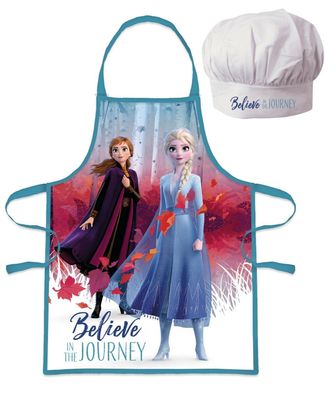 Kinder BackSet Disneys Frozen II Kochset, Schürze mit Mütze, Eiskönigin Chefkoch