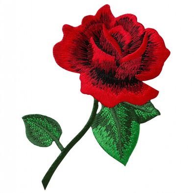 Mono Quick 22104 Rote Rose, Bügelbild, Patch Blume