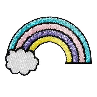Mono Quick 08612 Regenbogen, Bügelbild, Patch Rainbow Wolke