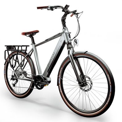 Phantom CITY | Herren Elektrofahrrad | 28" | 150km | 13Ah | 470 Wh E Bike City Herre