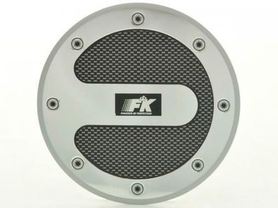 Tankdeckelblende Fuel Cap ALU Look Abdeckung * ca. Ø 121 FK-Automotive universal