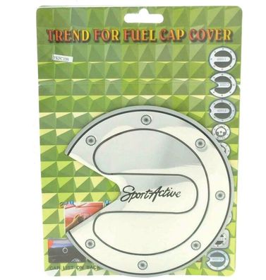 Tankdeckelblende Fuel Cap ALU Look Abdeckung * ca. Ø 162 * FK-Automotive z.B Fiat