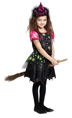 Rubies 12651 - Magic Witch, Hexe, Gr. 104 -152 * Mädchen Halloween Kostüm