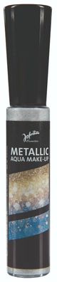 Jofrika Cosmetics 70036x Metallic Aqua Make up, metallisch schimmernd, 4 Farben