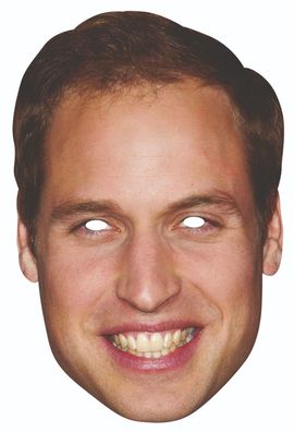 Rubies Card mask - Face Mask * Prince William, Kate, Charles * Maske aus Pappe