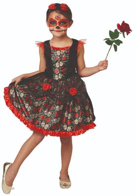 Rubies Day of the Dead, ca.5-10 J. - Halloween Kinder Kostüm, la Catrina