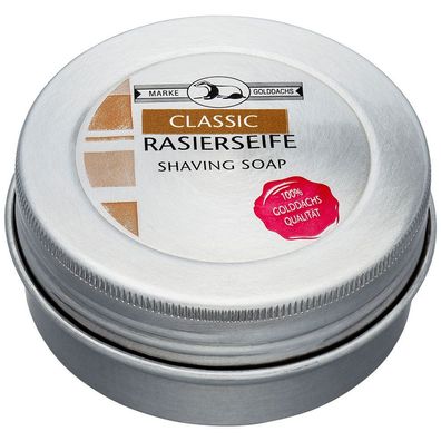 exklusive Golddachs Rasierseife Classic , Sandelholz, ALOE VERA, SPORT Aluminium