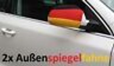 Außenspiegel Überzug Deutschland * Auto Fahne Flagge * EM WM * im 2er Set * NEU