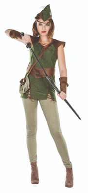 Mottoland 118235 - Königin der Diebe Gr 34 - 48 Robin - Hood Jäger Damen Kostüm