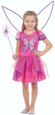 Rubies 12224 - Schmetterling Fee, Butterfly, Kinder Kostüm Kleid, Gr. 104 - 128