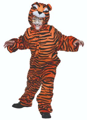 Mottoland 116210 - Tiger Amari, kuscheliges Kinder Kostüm Gr. 104 - 140
