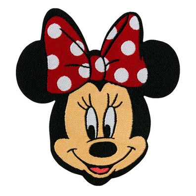 Minnie oder Mickey Mouse Applikation, Bügelbild, Patch, Maus, Kopf, Disney