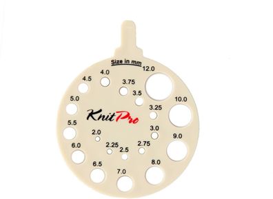 KnitPro 10991 Nadelmaß rund, weiß, 6 cm Durchmesser