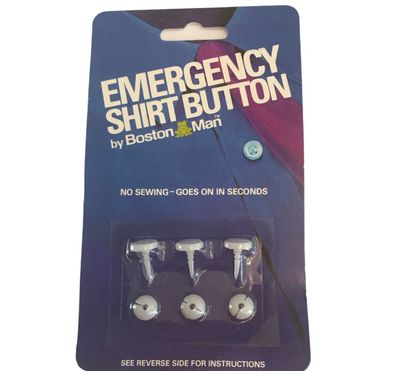 Boston Man ESB3 Emergency Shirt Button, Knopf-Schnellreparatur, Not Knöpfe