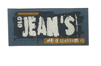 Mono Quick 04040 Old Jeans, Bügelbild, Patch, ca. 6,4 x 3,0 cm Emblem