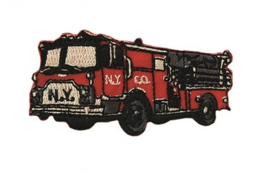 Mono Quick 04093 Feuerwehrauto, Bügelbild, Patch, ca. 6,5 x 3,5 cm Feuerwehr