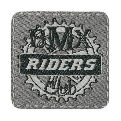 Mono Quick 04481 BMX Riders Etikett, Bügelbild, Patch, ca. 4,0 x 4,0 cm Club Emb