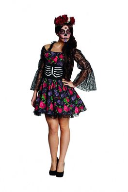 Rubies 13907 - La Catrina, Dia de Muertos Halloween Kostüm