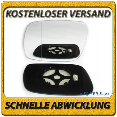 Spiegelglas für VW Touareg 2002-2006 links beheizbar elektrisch asphärisch