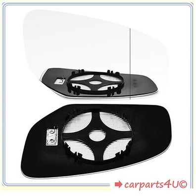 Asphärish Spiegelglas für HONDA CIVIC 2012-2016 rechts mit Platte beheizbar