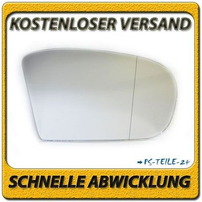 Spiegelglas zum Kleben für Mercedes C-Klasse W203 / S203 2000-2007 rechts asphär