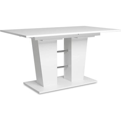 Esszimmertisch Esstisch Tisch Auszugtisch Breda weiß ca. 140 cm ausziehbar auf...