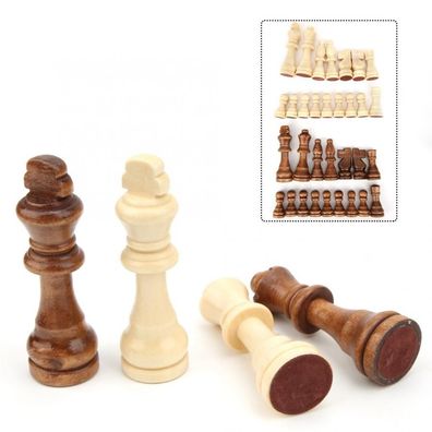 Internationale Schachfigur aus Holz,
