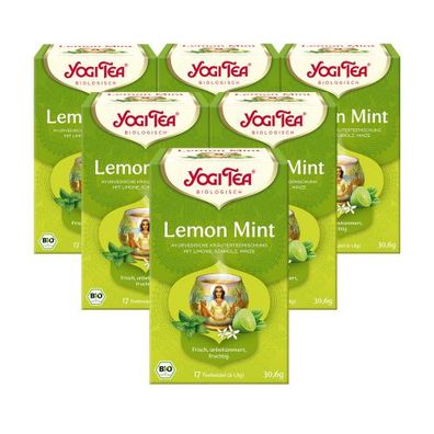 6 x BIO YOGI TEA Lemon Mint | 6 x 30,6g