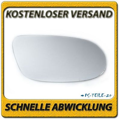 Spiegelglas zum Kleben für Mercedes A-Klasse W168 1997-2004 rechts sphärisch