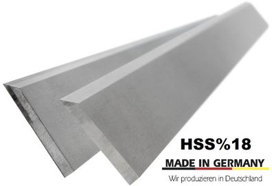 8 Stück Hobelmesser 500 x 20 x 3mm HSS%18 Streifenhobelmesser