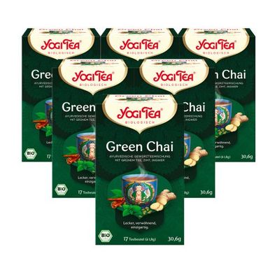 6 x BIO YOGI TEA Green Chai | 6 30,6g